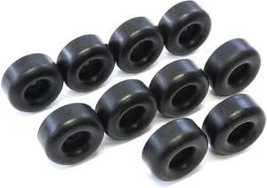 Pare-chocs en <span class=keywords><strong>caoutchouc</strong></span> écologiques Hagoin ronds de remplacement <span class=keywords><strong>pour</strong></span> <span class=keywords><strong>remorque</strong></span>, compatibles avec les rampes de porte de camion, 2,5 pouces - Product Image 2