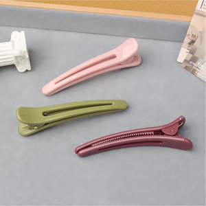 Pinzas de Pelo Coreanas con Diseño Hueco en Forma de Pico de Pato, Color Crema Brillante, Pinzas Lindas para Flequillo para Niñas, Lindas y Versátiles, Perfectas para Uso Diario y <span class=keywords><strong>Citas</strong></span> - Product Image 2