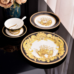 Kitchen Accessories Ceramic 58pcs Cookware Ocean Tableware <b>Set</b> Bowls and Plates Porcelain Dinner <b>Set</b> Bone China - Product Image 4