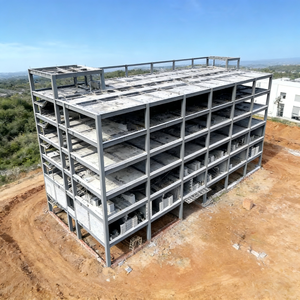 Bâtiment <span class=keywords><strong>en</strong></span> structure acier moderne <span class=keywords><strong>à</strong></span> plusieurs étages, assemblage rapide, construction préfabriquée économique, résistant au feu et au vent pour - Product Image 2