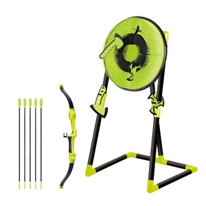 4 in 1 Target <strong>Throwing</strong> Set Safe Plastic 18 Inch Dartboard With 3 <strong>Axes</strong>,3 Stars,6 Darts and Bow Arrow Standard Dart Arrows - Product Image 4