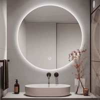 Table de toilette de luxe moderne et durable en MDF avec miroir LED pour maquillage