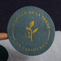 Autocollants adhésifs personnalisés en feuille d'or pour emballage de boîtes cadeaux, conception de marque, étiquettes de code QR - Commande personnalisée acceptée, fabriqué en Chine