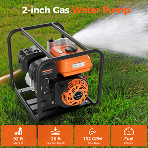 Bomba de Agua a Gasolina de 2 Pulgadas, 4.3kW, 212cc, Autocebante, para Riego Agrícola - Product Image 4
