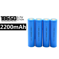 Baterai Lithium Ion Silinder 18650 Langsung dari Pabrik 3.7v Sel Baterai Lithium Isi Ulang 2200mAh Baterai Lithium untuk Mainan