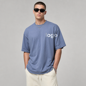 T-shirt Unisexe Oversize en Coton Pur Épais et Lourd, Col Rond, Manches Courtes, Personnalisable avec Logo – Vente en Gros - Product Image 1