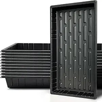 Barquettes à semis extra résistantes avec trous pour la germination de graines de jardin, les micro-légumes et la propagation des plantes
