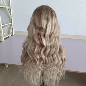 Peluca con malla frontal rubia <span class=keywords><strong>Balayage</strong></span> a precio de fábrica, peluca de <span class=keywords><strong>cabello</strong></span> humano Rubio, peluca de <span class=keywords><strong>cabello</strong></span> humano <span class=keywords><strong>ondulado</strong></span> Rubio 613 - Product Image 5