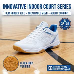 Zapatillas de <span class=keywords><strong>Tenis</strong></span> y Bádminton <span class=keywords><strong>para</strong></span> Interior con Suela de Goma, Unisex, Ultraligeras, Transpirables, Antideslizantes, EU 35-46, Deportivas, Cómodas, Personalizadas, OEM - Product Image 2