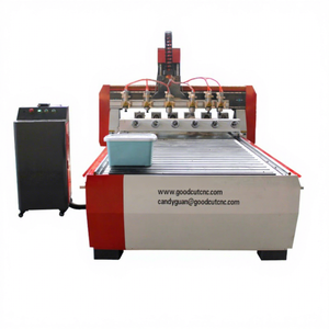 1300*2500มิลลิเมตร4แกนCncเครื่องแกะสลักเราเตอร์ที่มีหัวโรตารี่สำหรับไม้แกะสลัก - Product Image 1