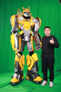 Traje <span class=keywords><strong>de</strong></span> Robot Personalizado, <span class=keywords><strong>Disfraz</strong></span> <span class=keywords><strong>de</strong></span> Robot Transformable, <span class=keywords><strong>Disfraz</strong></span> <span class=keywords><strong>de</strong></span> Bumble Bee para Hombre - Product Image 5