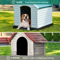Chenil isolé et imperméable pour grands chiens, résistant au vent, pour les grands chiens, facile à nettoyer, tout temps, prix de gros