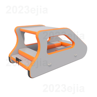 Bateau de pêche rond gonflable de luxe avec moteurs électriques pour les sports nautiques et les loisirs en plein air, similaire à un jet-ski