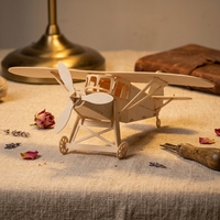CUPUZ DIY 3D Potez 33 Puzzle en papier, modèle d'avion de chasse français vintage, kit de construction, jouet éducatif pour enfants et adultes, cadeau d'aviation