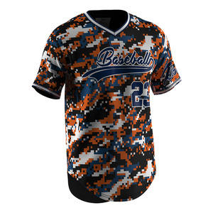 Ecológico bordado hombres Hip-Hop béisbol cuello en V uniforme jerseys Canadá béisbol <span class=keywords><strong>camiseta</strong></span> <span class=keywords><strong>Mujer</strong></span> - Product Image 3