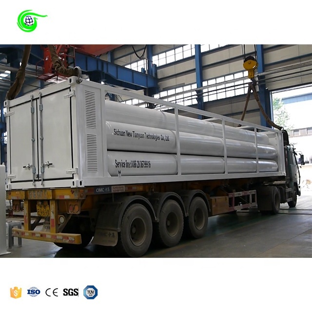 6-tube 40-feet Payload 5625Nm3 CNG Container Semi-trailer