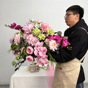 DKB - Bolas de Flores Artificiales, Rosas de Seda, Centros de Mesa de Hortensias, Decoraciones para Mesa de Boda, Decoración Grande y Pequeña para Bodas - Product Image 4