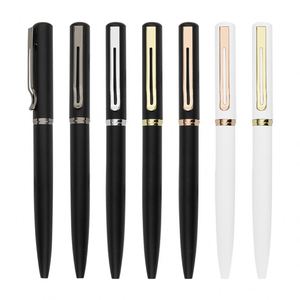 Stylo à bille en métal gravé personnalisé de haute qualité, nouveau style, couleur noire, stylo de luxe avec boîte cadeau pour le bureau - Product Image 1