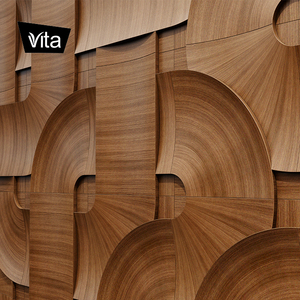 Panneau mural 3D en bois grainé <span class=keywords><strong>vintage</strong></span> - Texture classique, décoration acoustique pour boutique, maison d'hôtes, chambre à coucher - Product Image 2