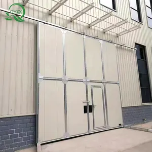 Fábrica Aço Industrial Isolado acordeão comercial Hangar Industrial Folding Door