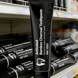 Vente en gros d'usine OEM ODM Pâte dentifrice blanchissante au charbon de bois pour un nettoyage en profondeur, dentifrice naturel au charbon de bambou activé noir - Product Image 5