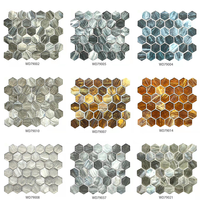 Production par lots Grain de marbre Décoration Mélange de vitraux Carreaux de mosaïque Carrelage de salle de bain Cuisine Carrelage de verre Dosseret