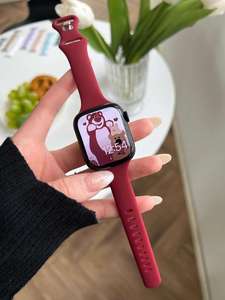 สายซิลิโคนบางเฉียบสำหรับ Apple Watch น่ารัก สปอร์ต ลำลอง ระบายอากาศได้ดี วัสดุยาง รุ่น IWatch10 - Product Image 6