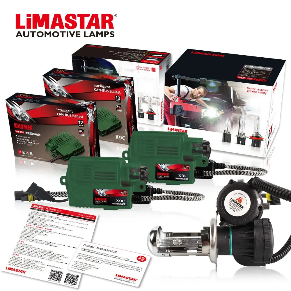 Limastar 55W HID Kit ไฟบัลลาสต์ดิจิตอล H4 12V 60/55W