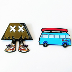 Kualitas Terbaik kustom Logo logam lembut Enamel Golf penanda bola Pin disesuaikan penanda bola magnetik Golf aksesoris topi klip Pin - Product Image 6