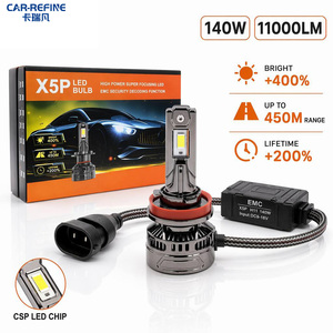 หลอดไฟหน้ารถยนต์ CAR-REFINE 140W 11000LM X5P LED สำหรับรถยนต์ H4 Canbus 6000K H1 H7 H8 H11 9005 ไฟตัดหมอก LED สำหรับ E39 หลอดไฟหน้า LED 16 - Product Image 4