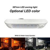Luz Exterior Impermeable IP68 de 12-24V 8W para Toldo de RV, Porche, Caravana, Autocaravana, Remolque de Viaje, Camioneta, Camión