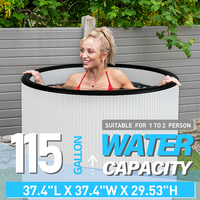 Bain de glace gonflable portable