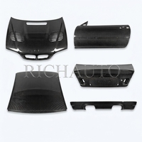 Panneau de toit en fibre de carbone sèche pour BMW E46 berline Série 3, revêtement UV, ultra léger, accessoires de performance racing