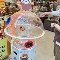 Machine de loterie Sqarcade à monnayeur, interface anglaise, tirage de billets par soufflerie d'air avec balles de ping-pong, pour Bingo et Loto Chanceux Cyclone