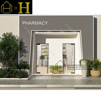 Magasin de produits médicaux Design d'intérieur Magasin de détail Pharmacie Fournisseur d'installateur Magasin de détail Affichage Idées de décoration Conception de magasin de pharmacie