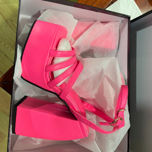 Designer Style Square Toe Pumps Ankle Strap Chunky <b>Block</b> Platform Heels for Ladies - Product Image 5