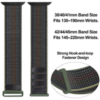 Bracelet de montre en nylon VILO VL--N016, 70 couleurs, luxe/sport/mode, pour montre série 8 7 6 5 SE, respirant, doux