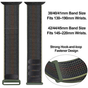 <span class=keywords><strong>Correa</strong></span> de Reloj de Nailon de Lujo/Deportiva/Moderna VILO VL--N016 de 70 Colores para Reloj Serie 8 7 6 5 SE, Transpirable y Suave - Product Image 3