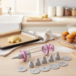 Siringa Jumbo 2-in-1 con pistone in acciaio per cottura e pasticceria - Product Image 3