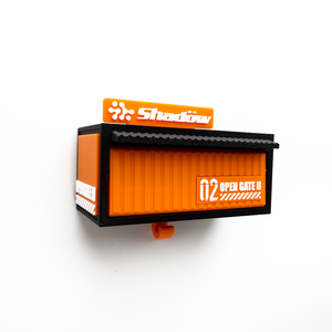 New Unique Shadow Mini Garage <b>Key</b> Hanger Shelf with Display Orange PLA Material for Wall - Product Image 1