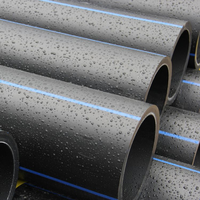 Tubería de Agua de HDPE PE100 Negra de 25 mm, 32 mm, 40 mm, 50 mm, 63 mm, SDR17 10 ISO4427