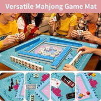 Tapis de Mahjong américain 315x315 |   Sac de transport antidérapant et insonorisant imprimé pour jeux de société pour débutants