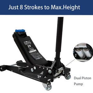Retail Free Shipping 3 Ton Dual Pump <strong>Jack</strong> <strong>Car</strong> Lifting Tool Hydraulic Floor <strong>Jack</strong> for Garage Use - Product Image 4