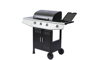 Parrilla de Gas LPG de Acero de 3 Quemadores, Moderna y Lujosa, con Rejilla de Hierro Fundido, Carrito y Acabado con Recubrimiento en Polvo - Product Image 3