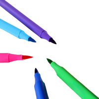 Vente en gros de stylos fluorescents à craie liquide 12/24/36/48 couleurs avec logo personnalisé Ensemble de stylos marqueurs