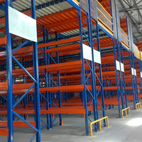 Système de rayonnage à plusieurs étages pour entrepôt, plateforme de stockage en acier