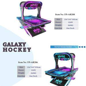 Tavolo da Air Hockey Arcade Personalizzato con Illuminazione RGB Cyberpunk, Funzionamento a Moneta, per Due Giocatori, con Supporto in Spagnolo - Product Image 2
