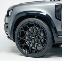 Jantes forgées Bku 5x120 20 21 22 pouces, design en maille noire de luxe, jantes sport en alliage pour Land Rover Defender Urban Range Rover