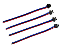 Câble terminal SM254 CN 2P/3P/4P, connecteurs de couplage aérien mâle-femelle avec lumière LED pour applications électroniques
