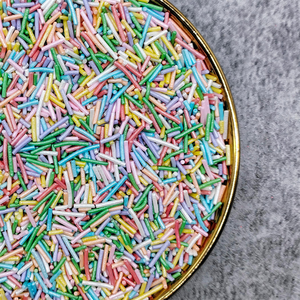Vermicelles de <span class=keywords><strong>chocolat</strong></span> arc-en-ciel comestibles, décorations pour gâteaux, beignets, cupcakes, outils de décoration de gâteaux d'anniversaire - Product Image 5
